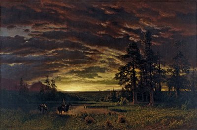 Evening on the Prairie by Albert Bierstadt